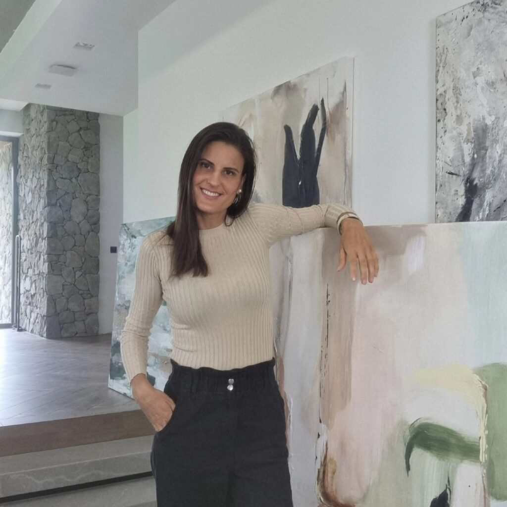 Absztrakt festmény készítés